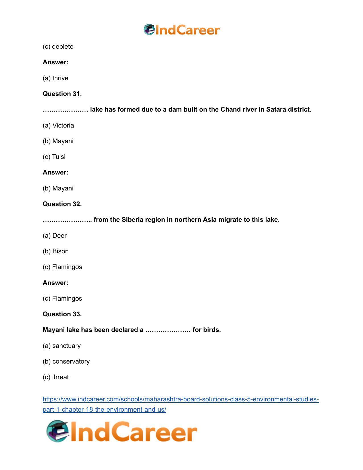 Maharashtra Board Solutions Class 5-Environmental Studies (Part 1): Chapter 18- The Environment and Us - Page 15