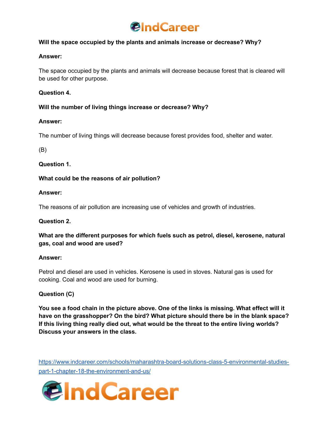 Maharashtra Board Solutions Class 5-Environmental Studies (Part 1): Chapter 18- The Environment and Us - Page 23