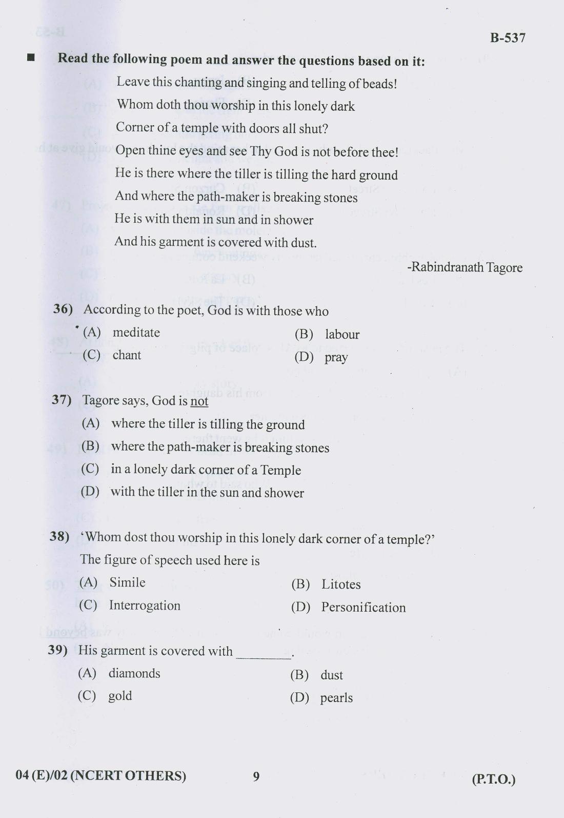 Gujarat Board Class 10th Question Paper 2018 - 04 (English F.L)(English)NCERT-Others (10th) - Page 9