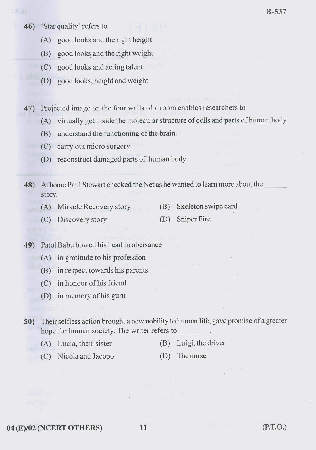Gujarat Board Class 10th Question Paper 2018 - 04 (English F.L)(English)NCERT-Others (10th) - Page 11