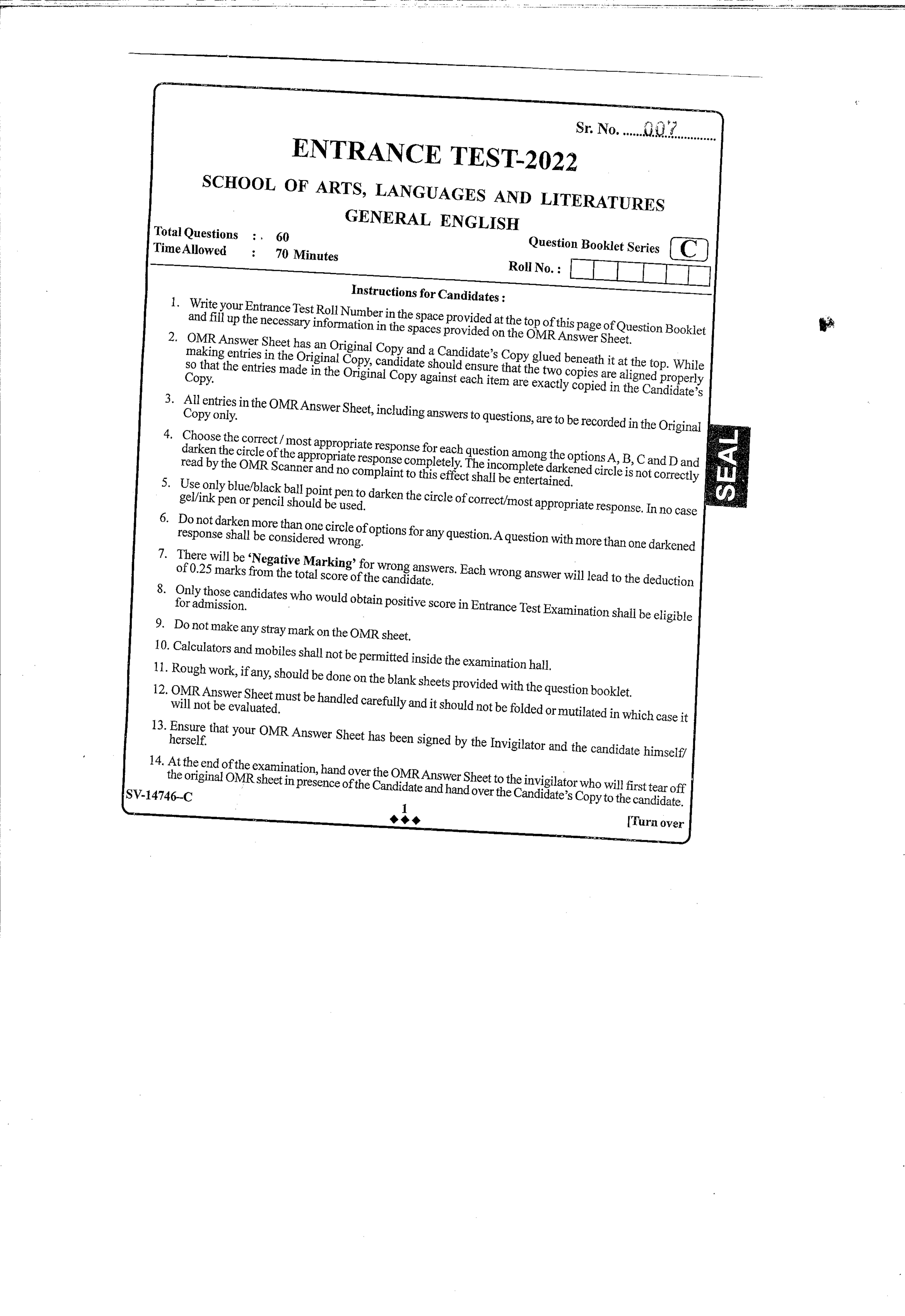 KUET 2023 M.A. English Question Paper - Page 9