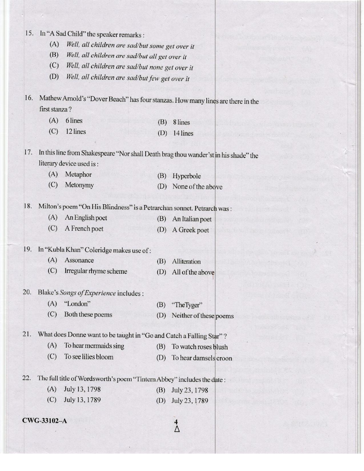 KUET 2023 M.A. English Question Paper - Page 52