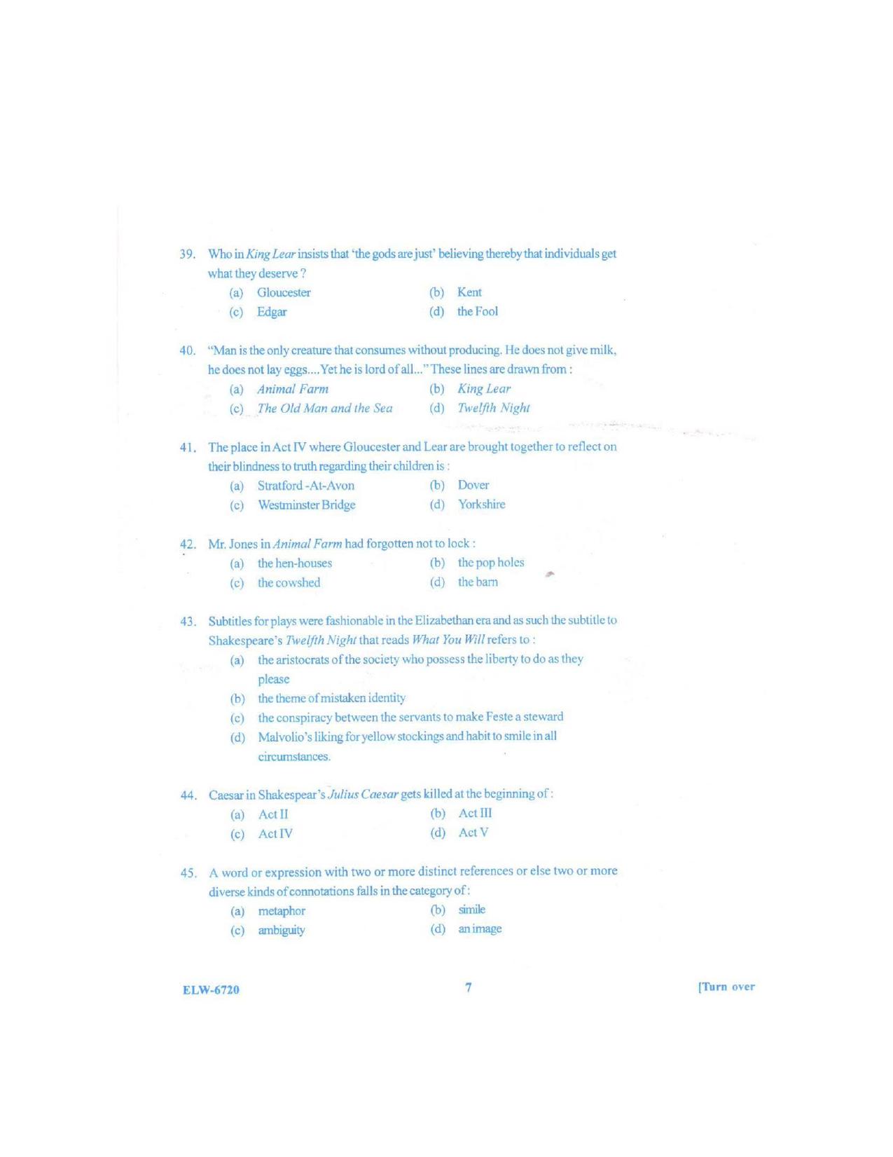 KUET 2023 M.A. English Question Paper - Page 92