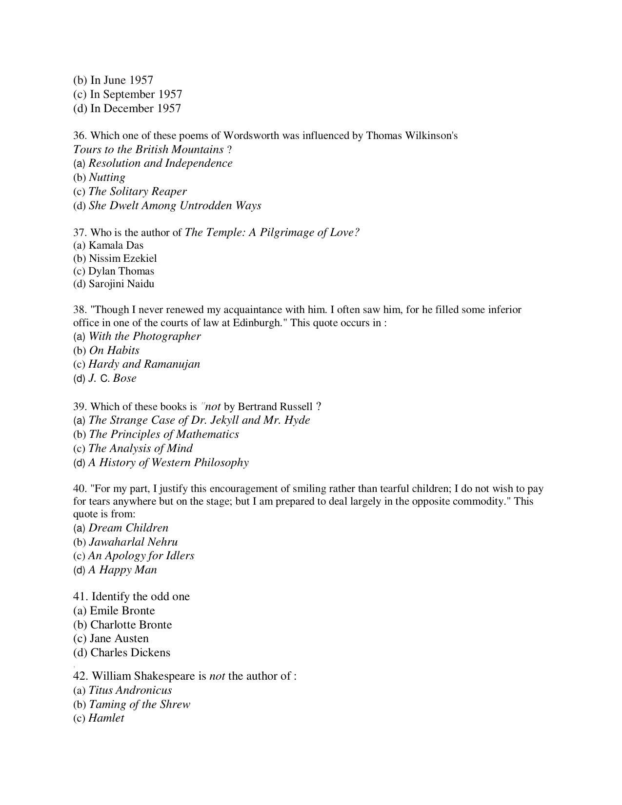 KUET 2023 M.A. English Question Paper - Page 100