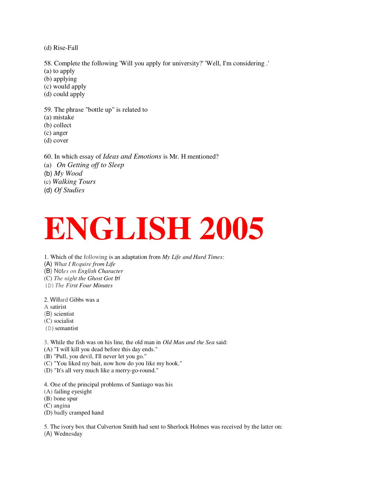 KUET 2023 M.A. English Question Paper - Page 103