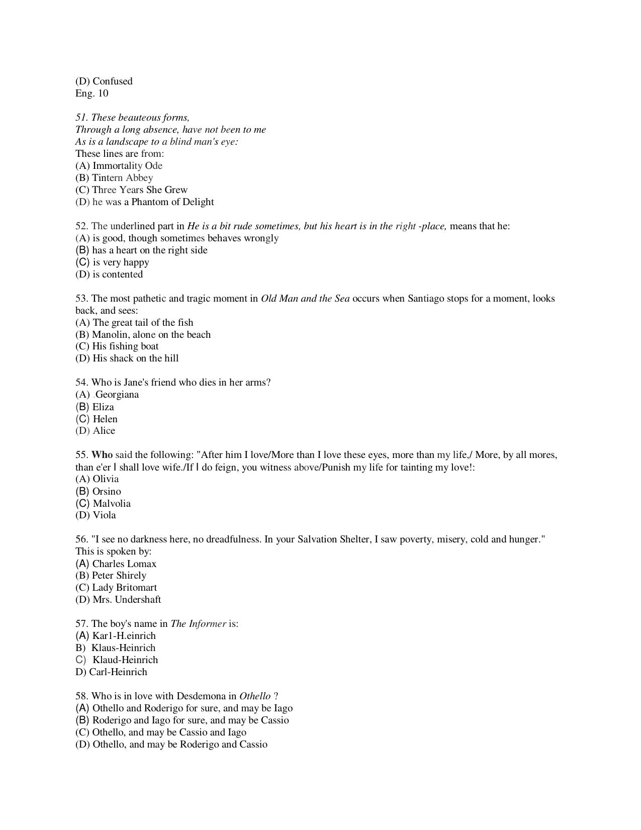 KUET 2023 M.A. English Question Paper - Page 109