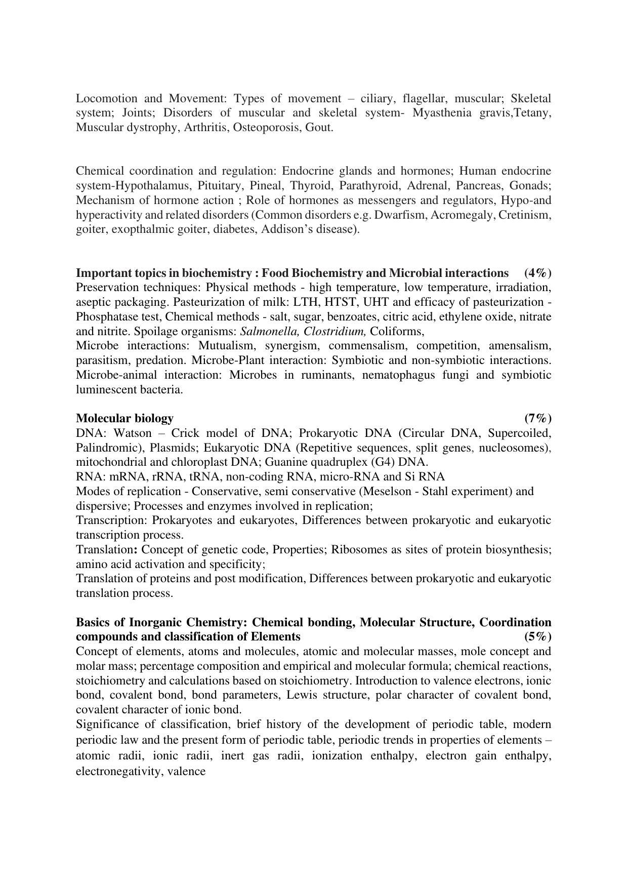 GU ART CDT Biochemistry Syllabus - Page 3