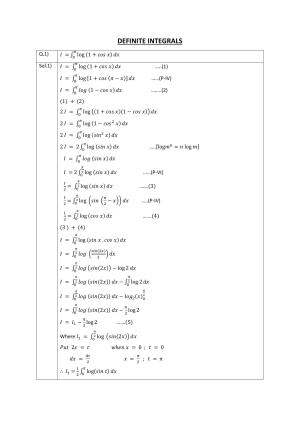 CBSE Class 12 Definite integrals Assignment 3