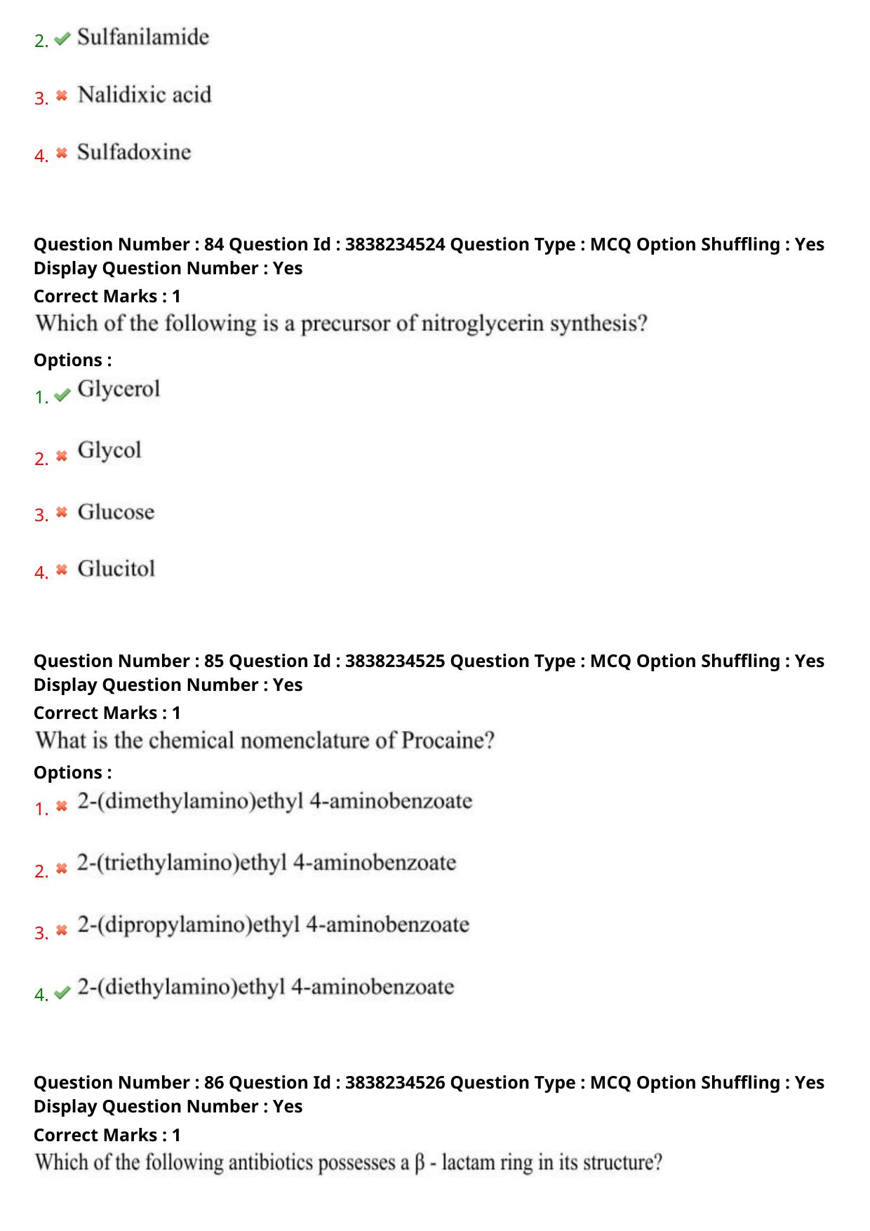 TS PGECET 2024: Pharmacy Question Papers with Answer - Page 32