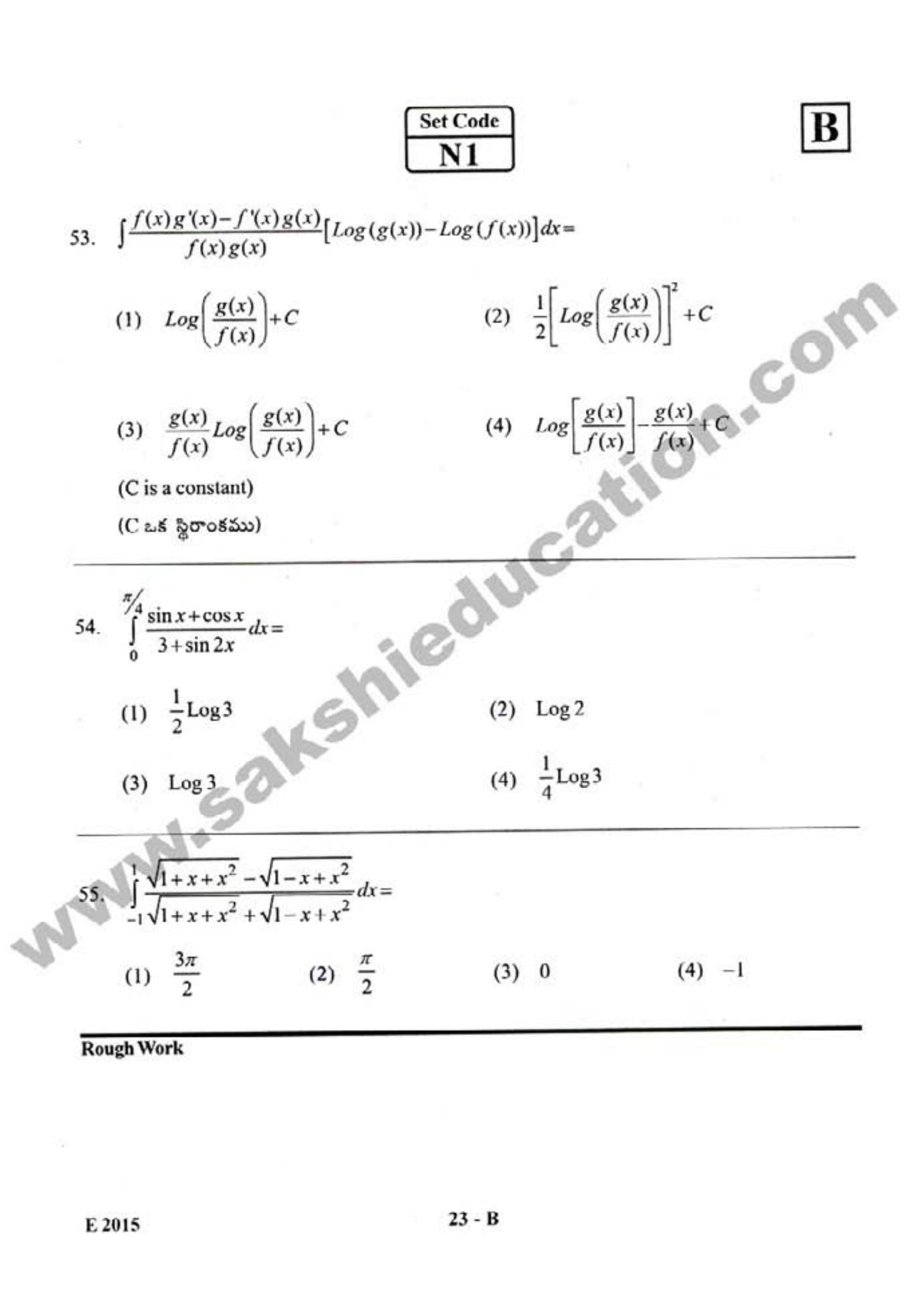 AP EAMCET 2015 Engineering Question Paper with Key - Page 22