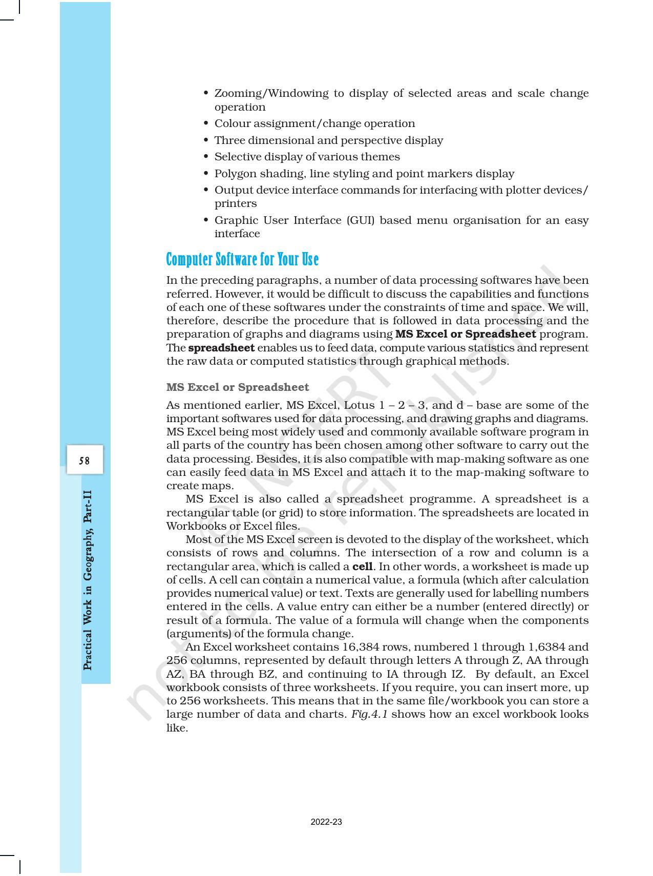 NCERT Book for Class 12 Geography (Part-III) Chapter 4 Use of Computer in Data Processing and Mapping - Page 4