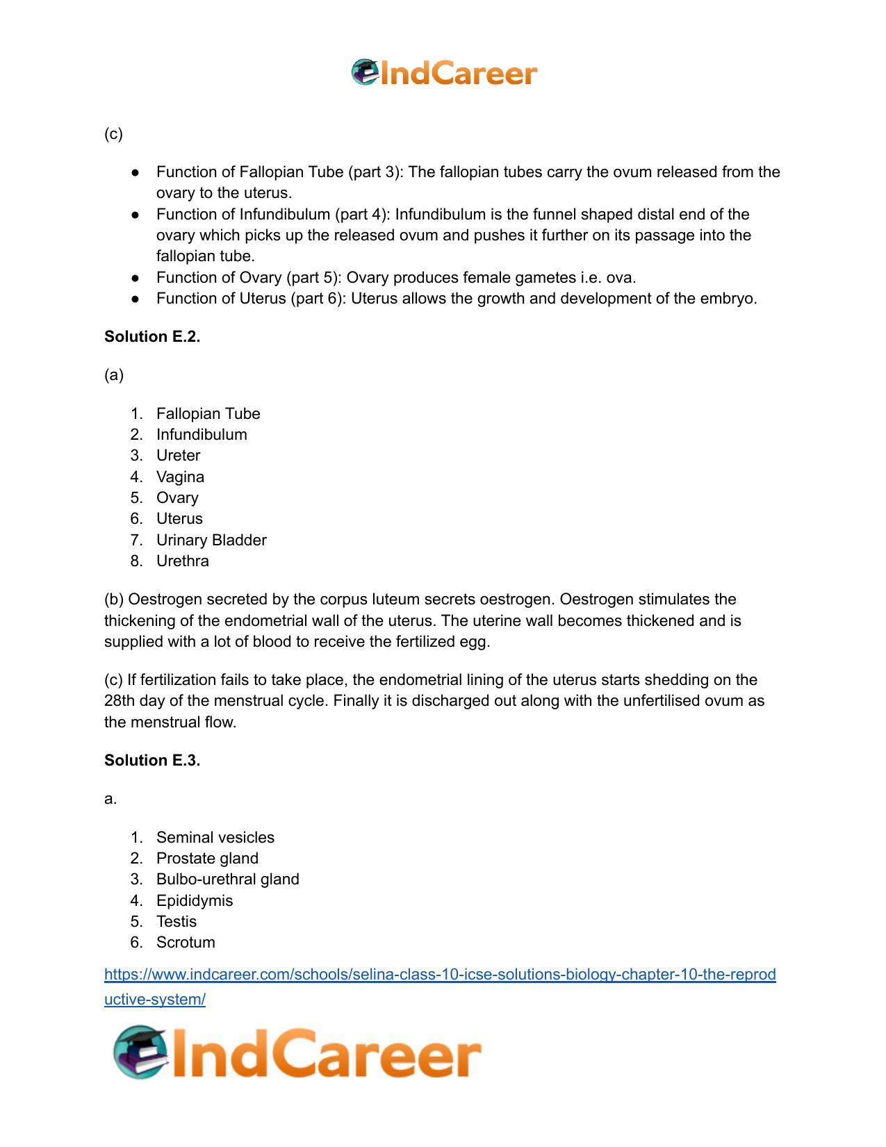 Selina Class 10 ICSE Solutions Biology : Chapter 10- The Reproductive System - Page 7