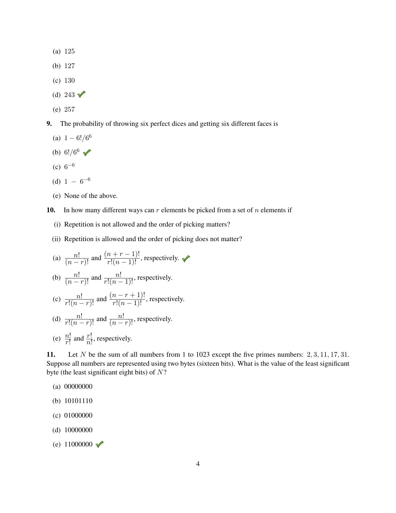 TIFR GS 2012 Computer & Systems Sciences Question Paper - Page 6