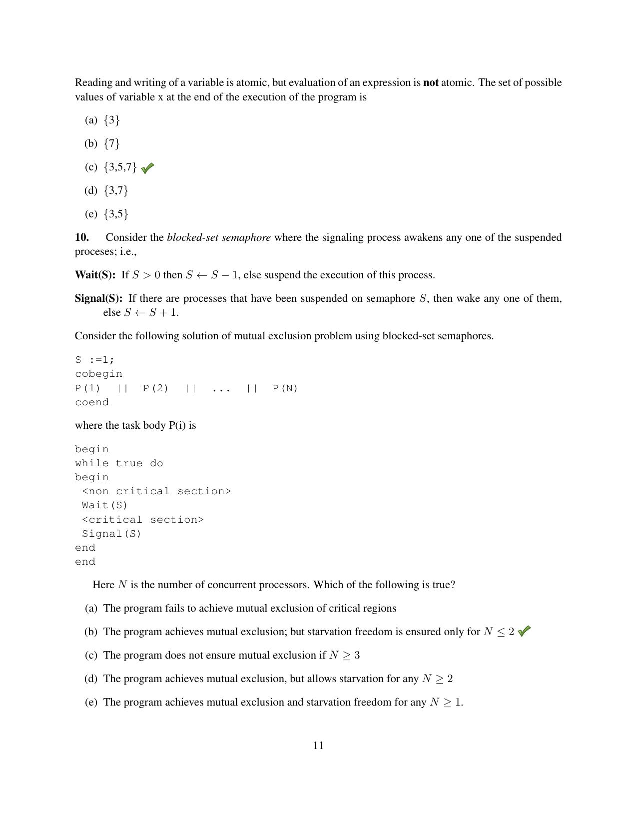 TIFR GS 2012 Computer & Systems Sciences Question Paper - Page 13