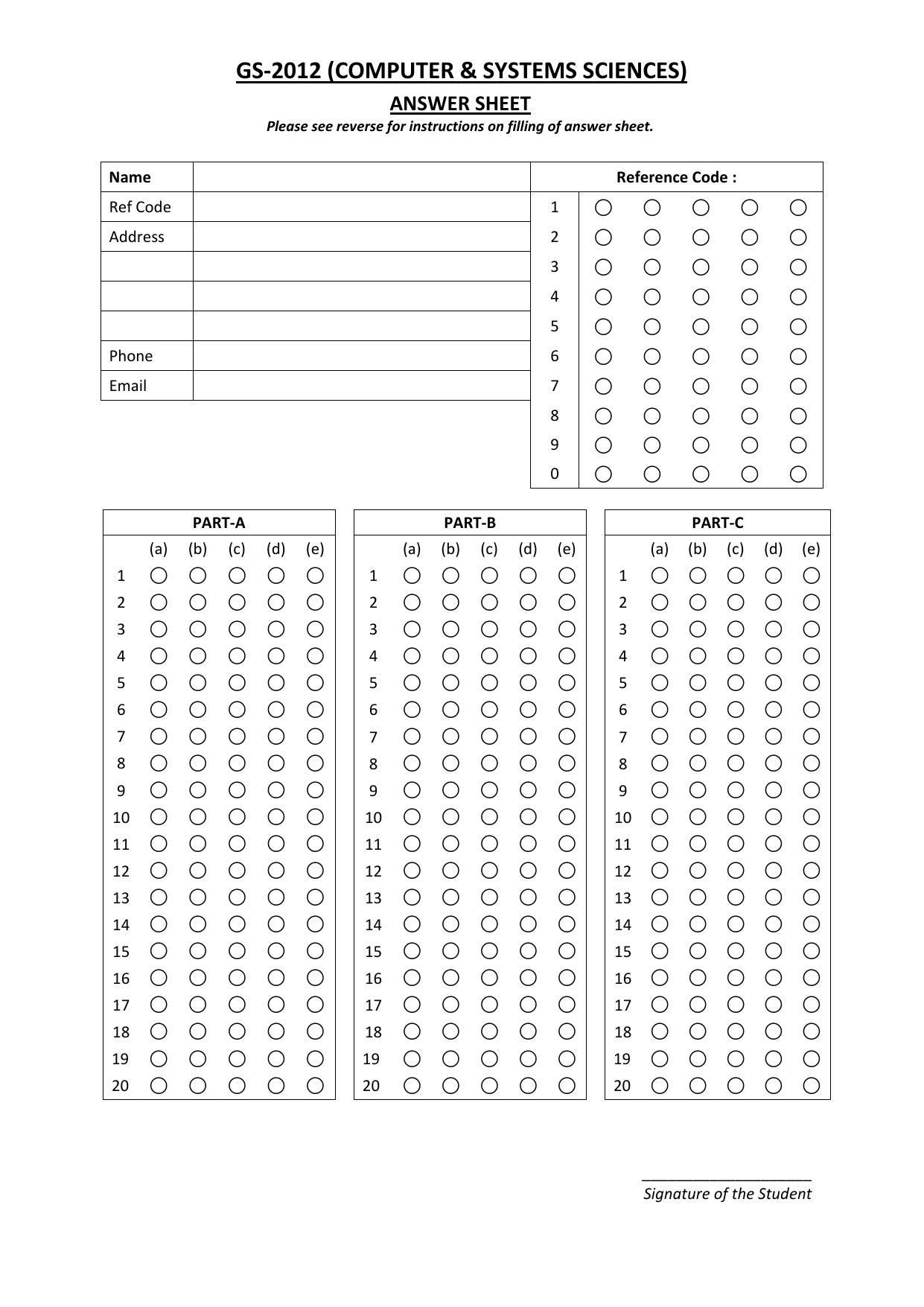 TIFR GS 2012 Computer & Systems Sciences Question Paper - Page 25