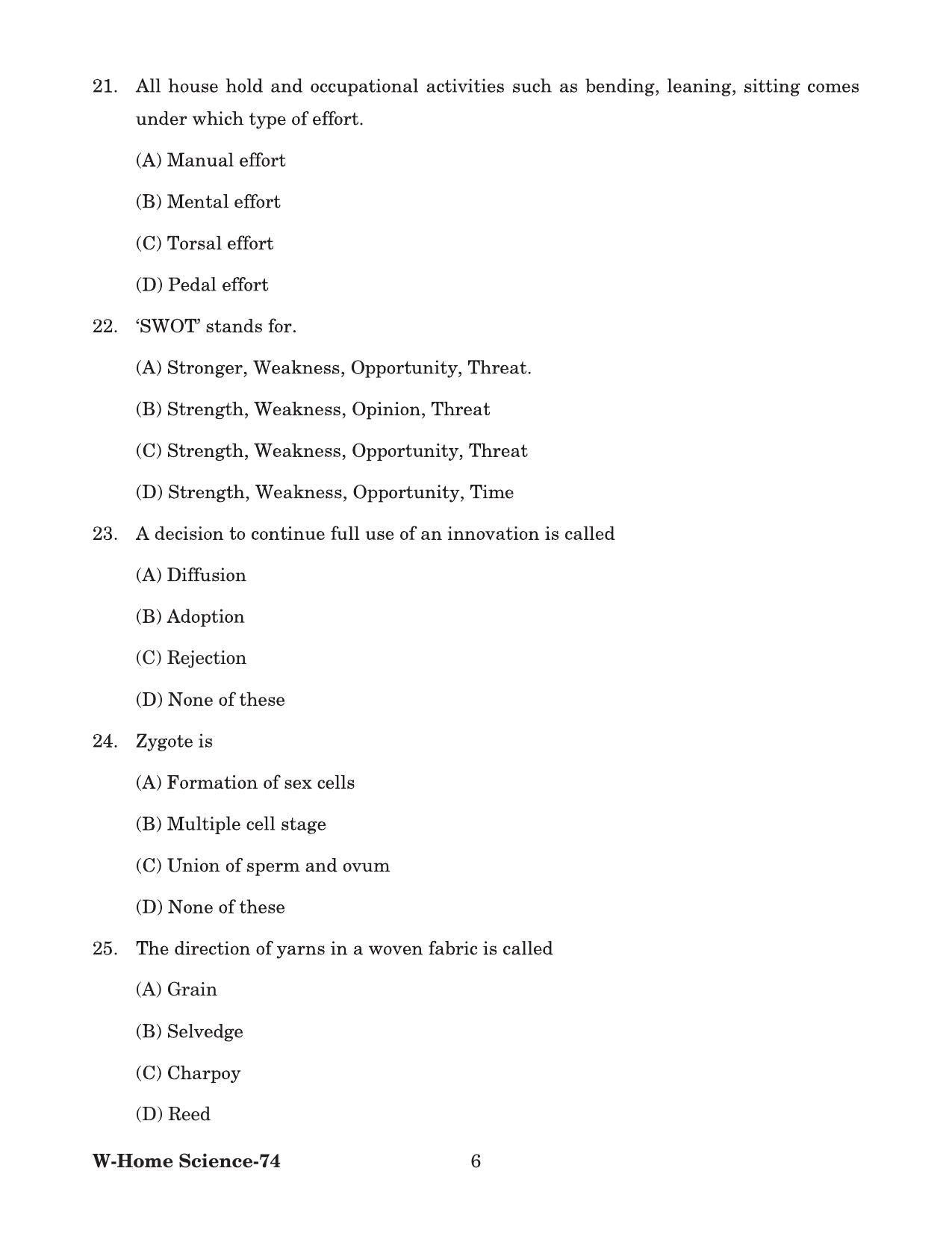 Odisha CPET 2022 IRPM Question Paper - Page 6