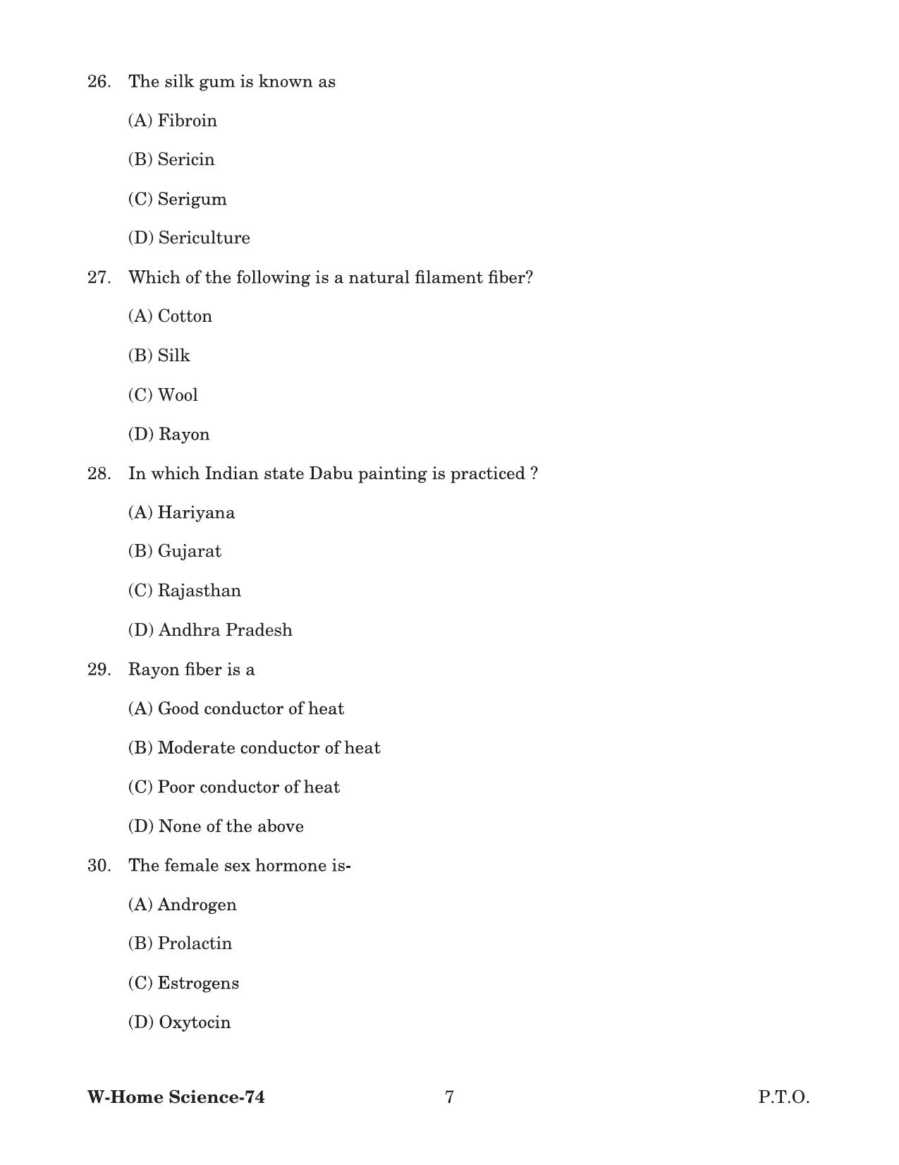 Odisha CPET 2022 IRPM Question Paper - Page 7