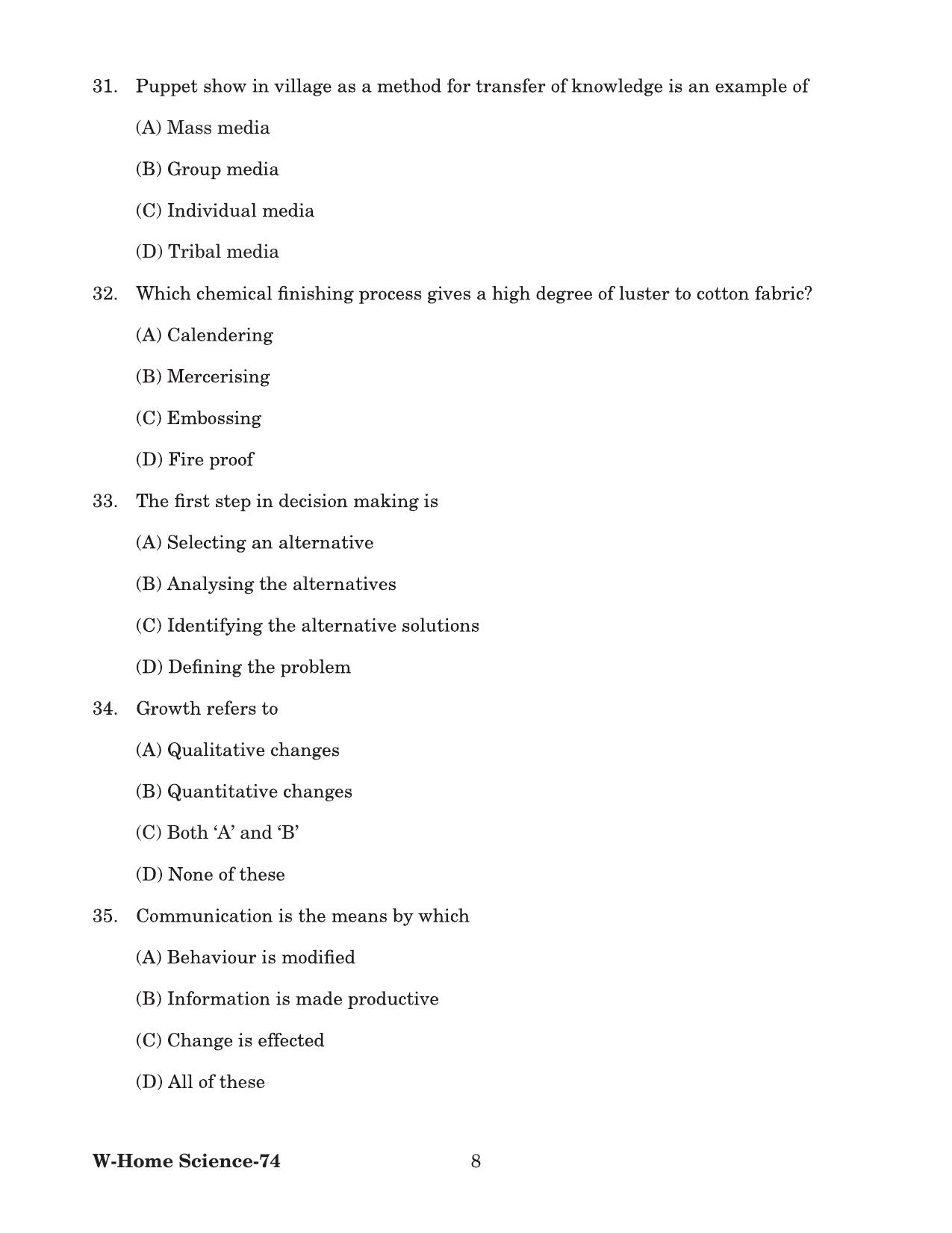 Odisha CPET 2022 IRPM Question Paper - Page 8