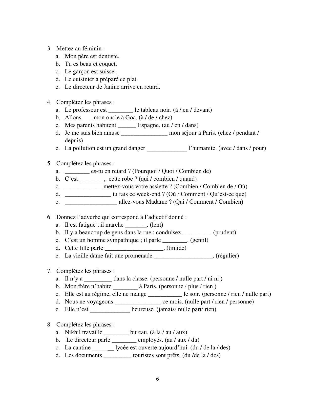 Maharashtra Board Class 12 French Sample Papers - Page 7