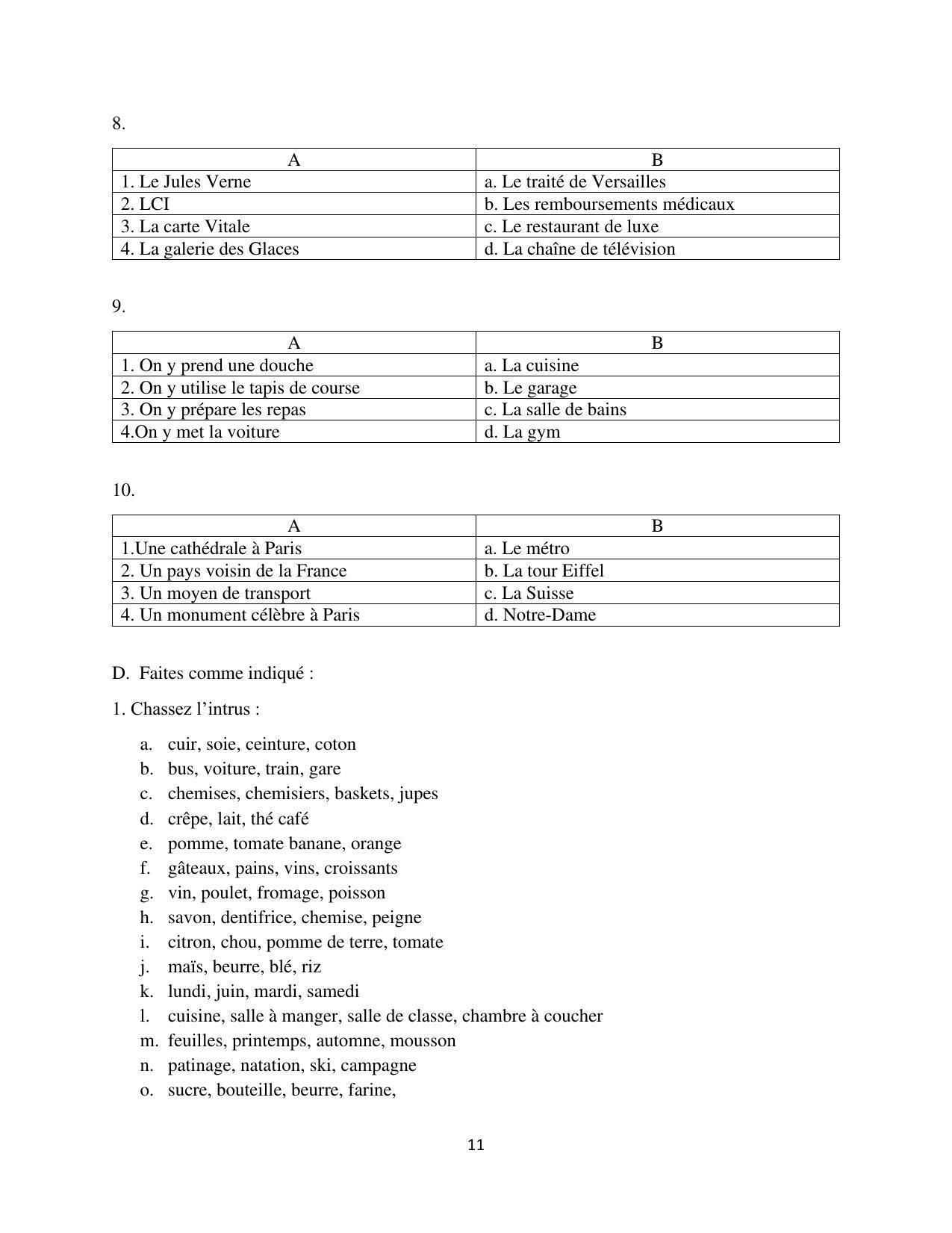 Maharashtra Board Class 12 French Sample Papers - Page 12