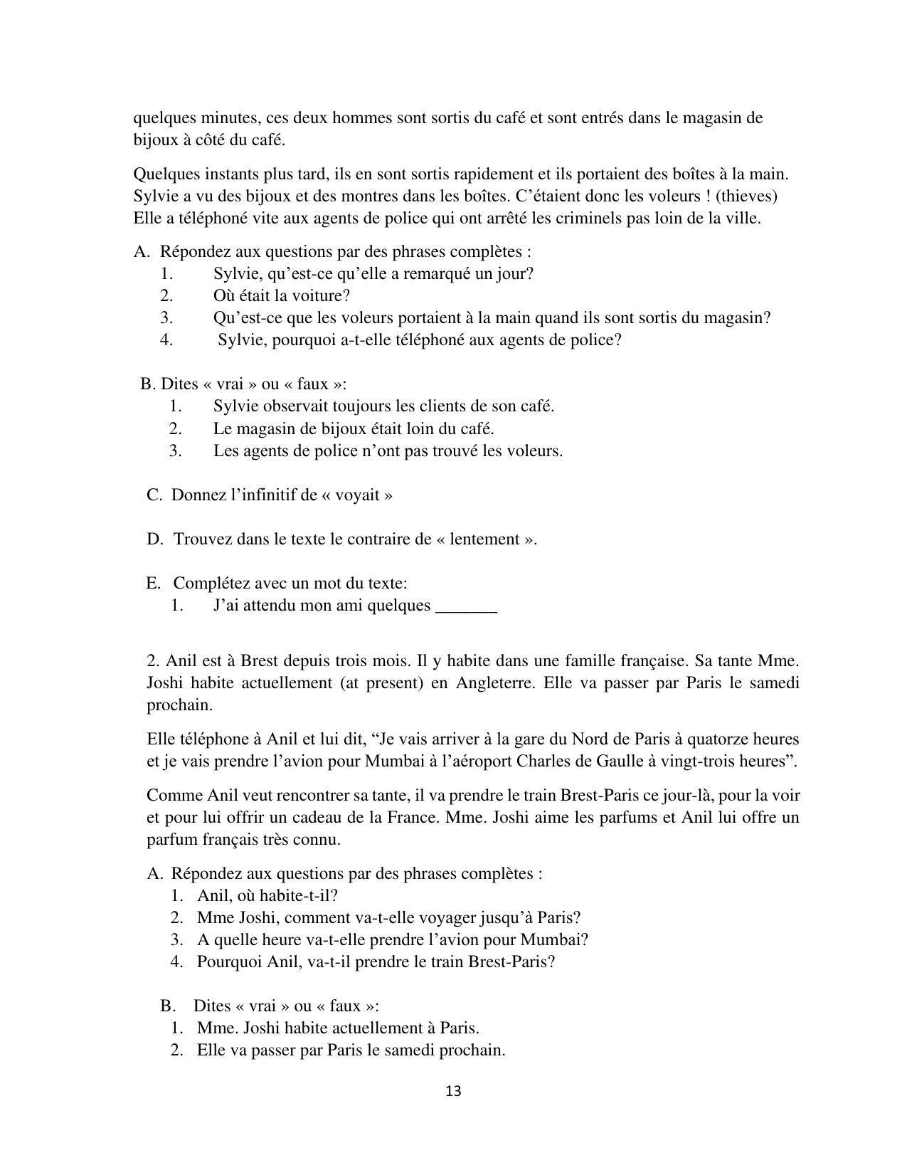 Maharashtra Board Class 12 French Sample Papers - Page 14