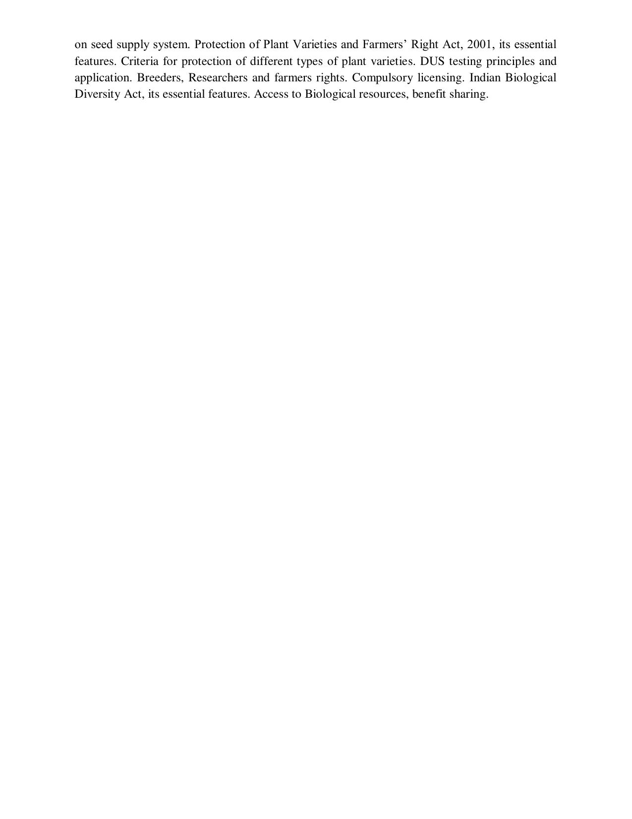 ICAR AICE-JRF/SRF (PhD) Syllabus - Page 6