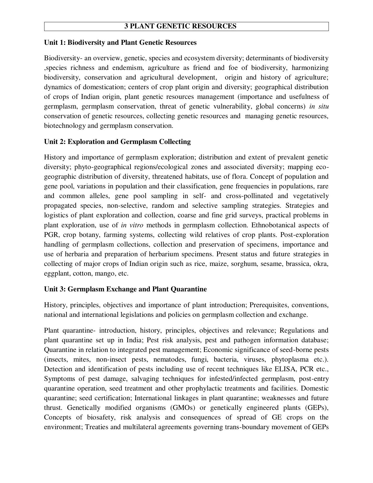 ICAR AICE-JRF/SRF (PhD) Syllabus - Page 7