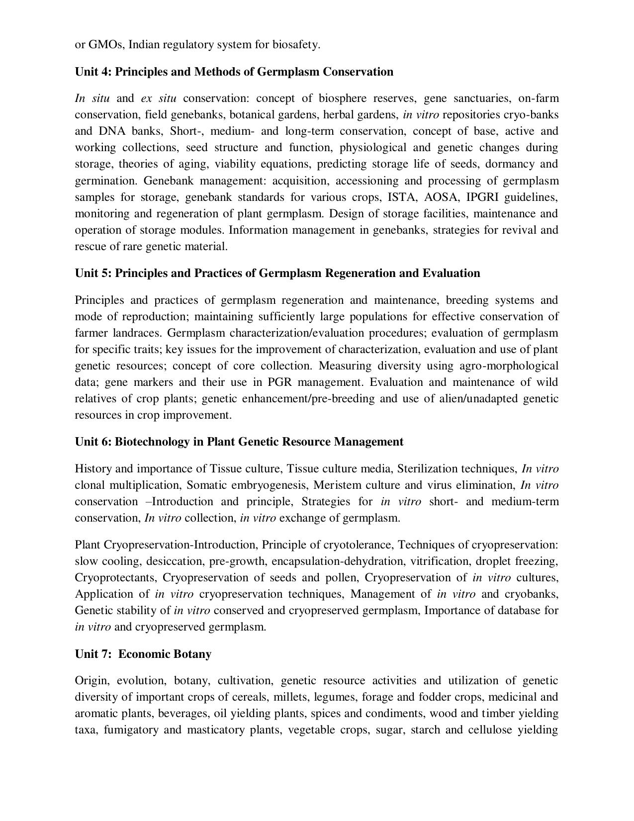 ICAR AICE-JRF/SRF (PhD) Syllabus - Page 8