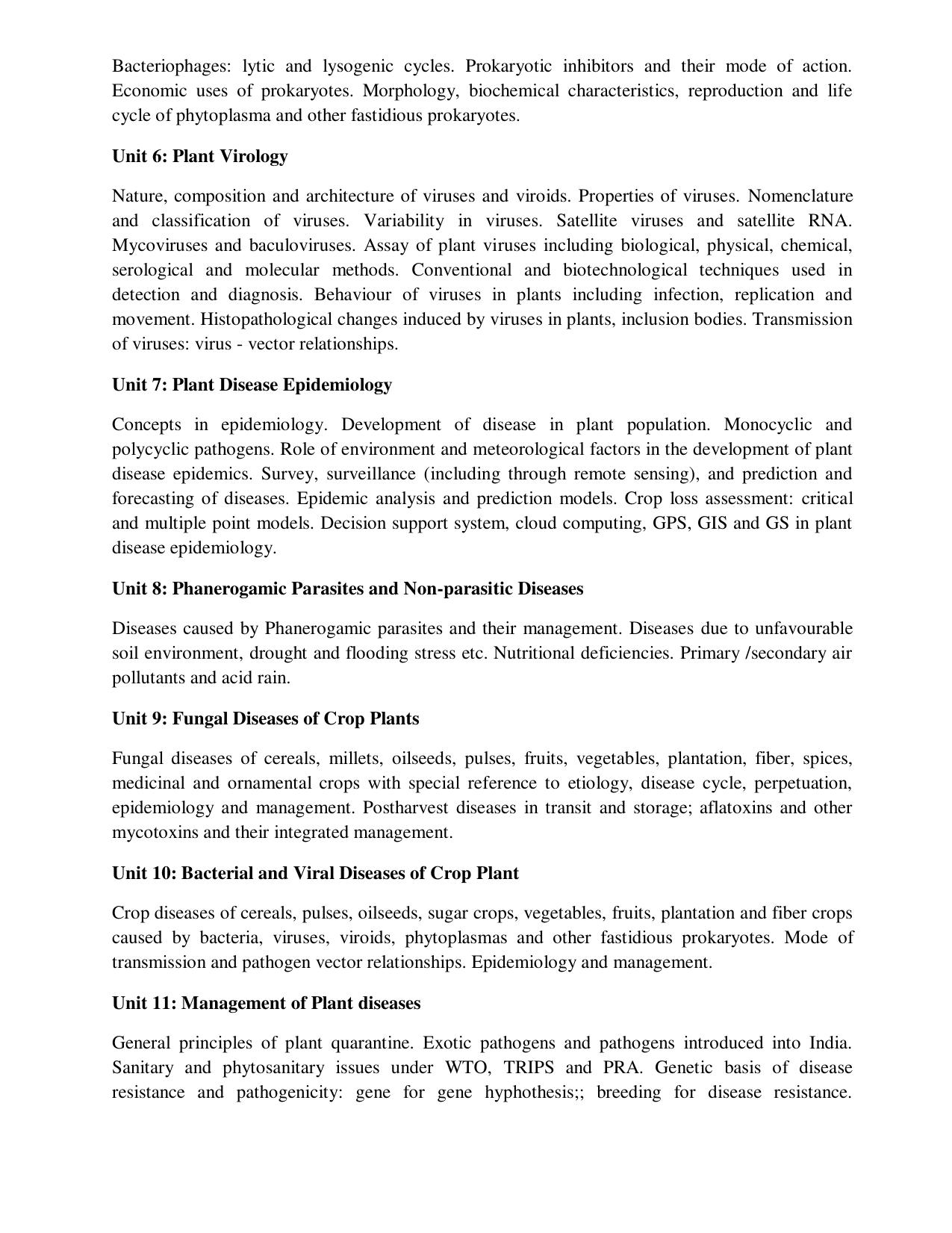 ICAR AICE-JRF/SRF (PhD) Syllabus - Page 12