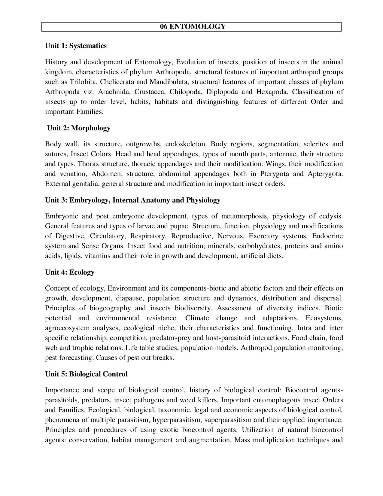 ICAR AICE-JRF/SRF (PhD) Syllabus - Page 17