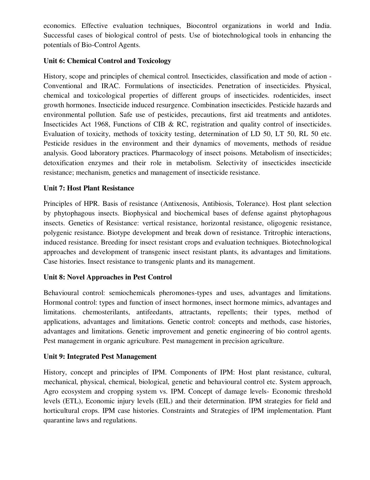 ICAR AICE-JRF/SRF (PhD) Syllabus - Page 18