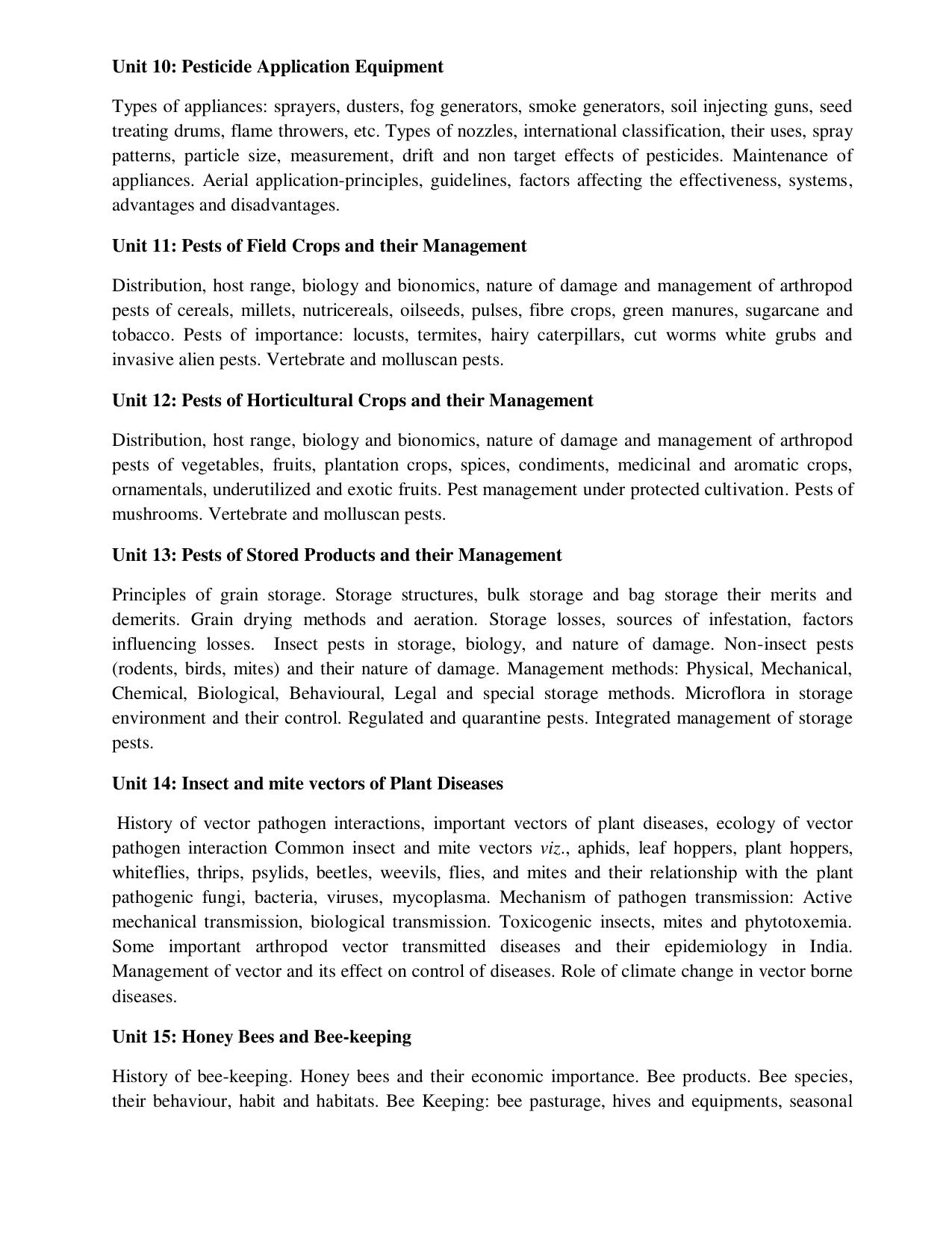 ICAR AICE-JRF/SRF (PhD) Syllabus - Page 19