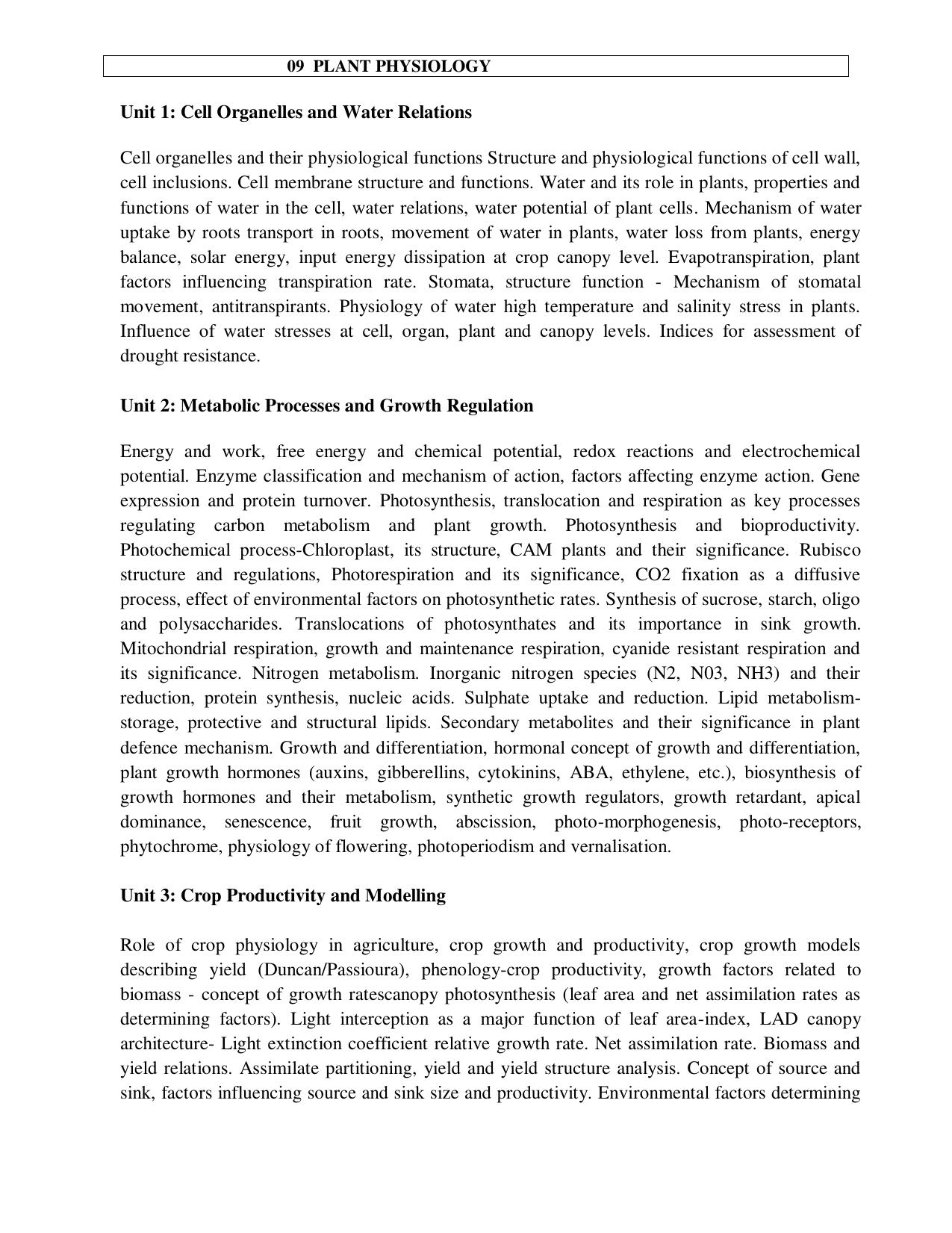 ICAR AICE-JRF/SRF (PhD) Syllabus - Page 27