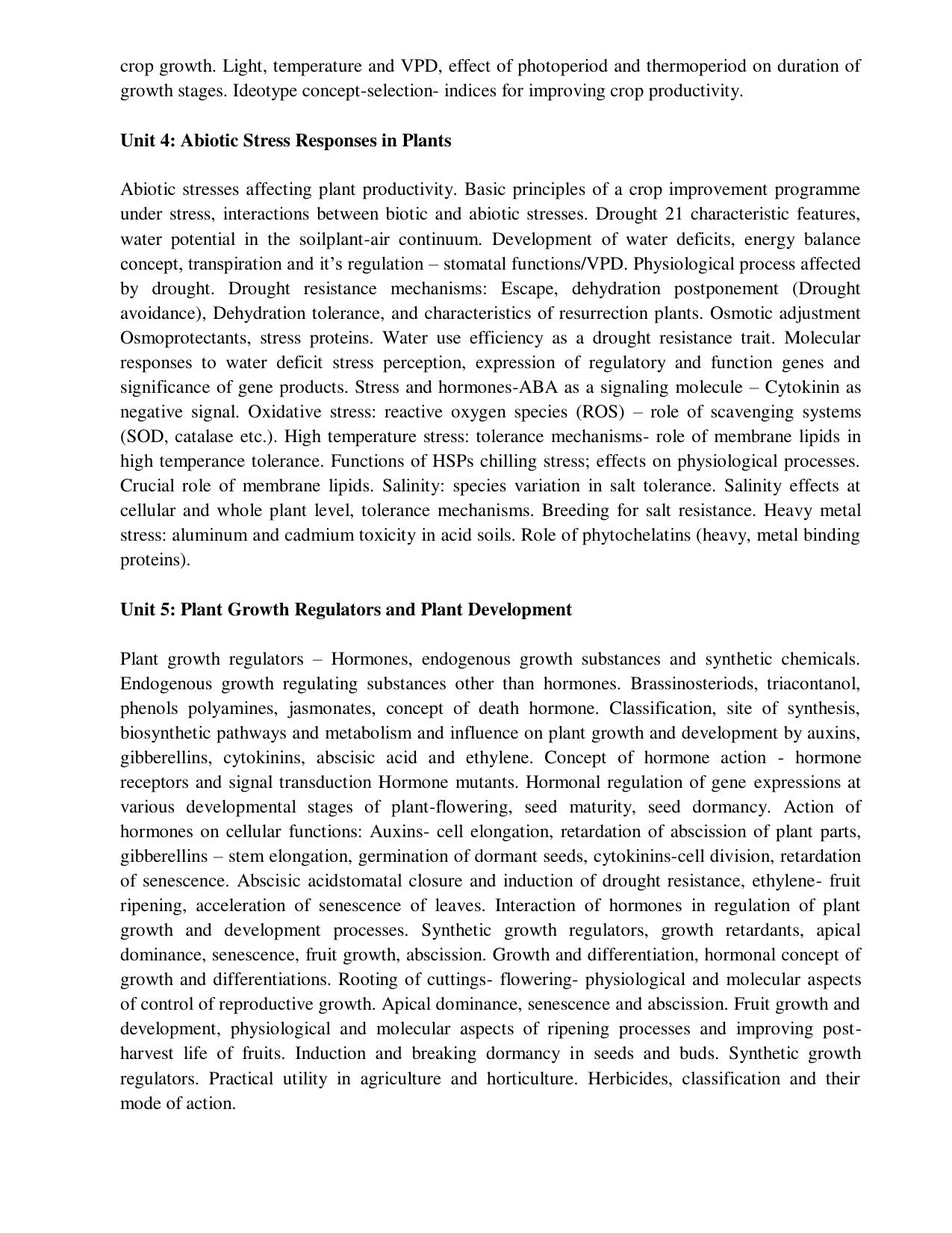 ICAR AICE-JRF/SRF (PhD) Syllabus - Page 28