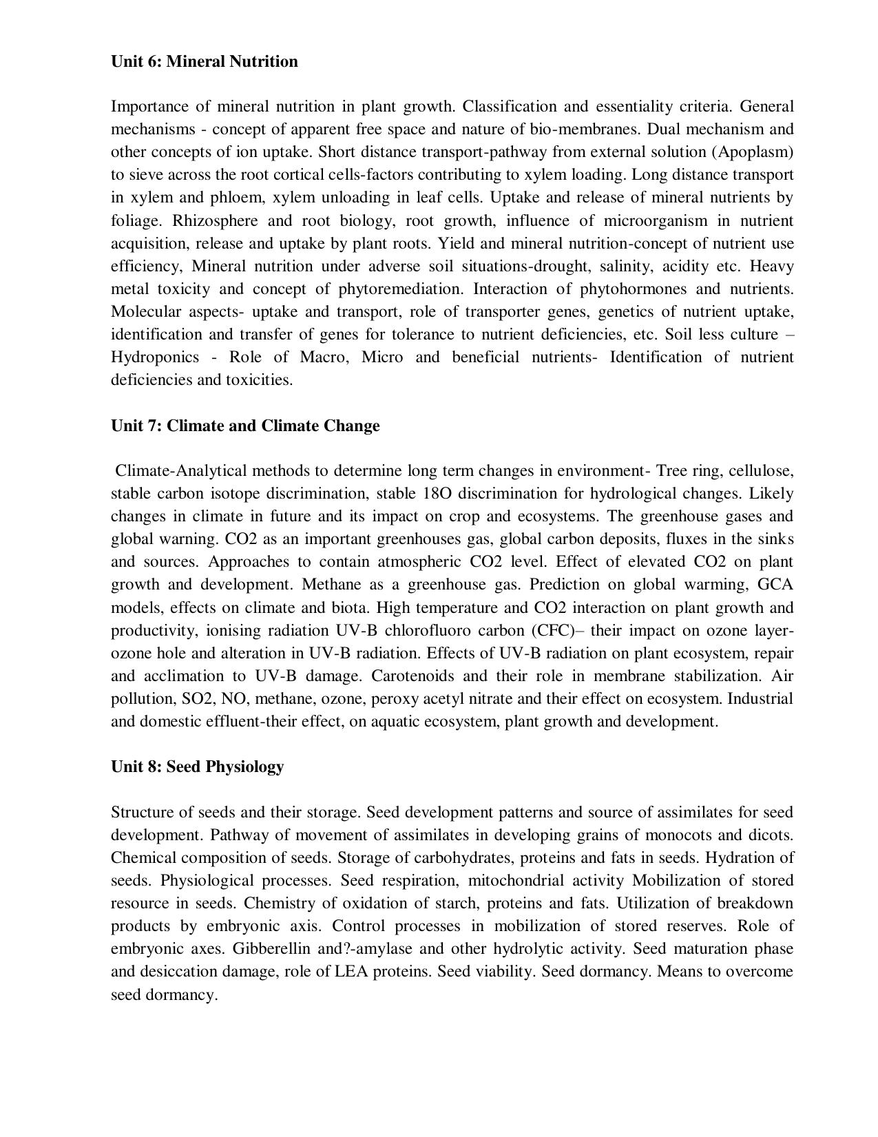 ICAR AICE-JRF/SRF (PhD) Syllabus - Page 29