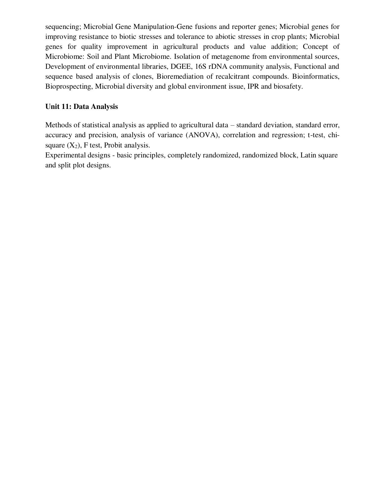 ICAR AICE-JRF/SRF (PhD) Syllabus - Page 39