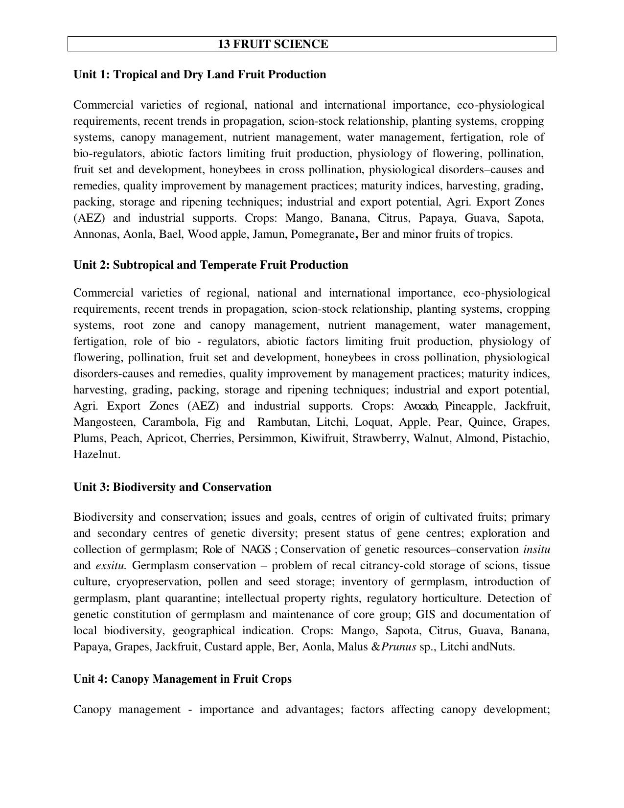 ICAR AICE-JRF/SRF (PhD) Syllabus - Page 43