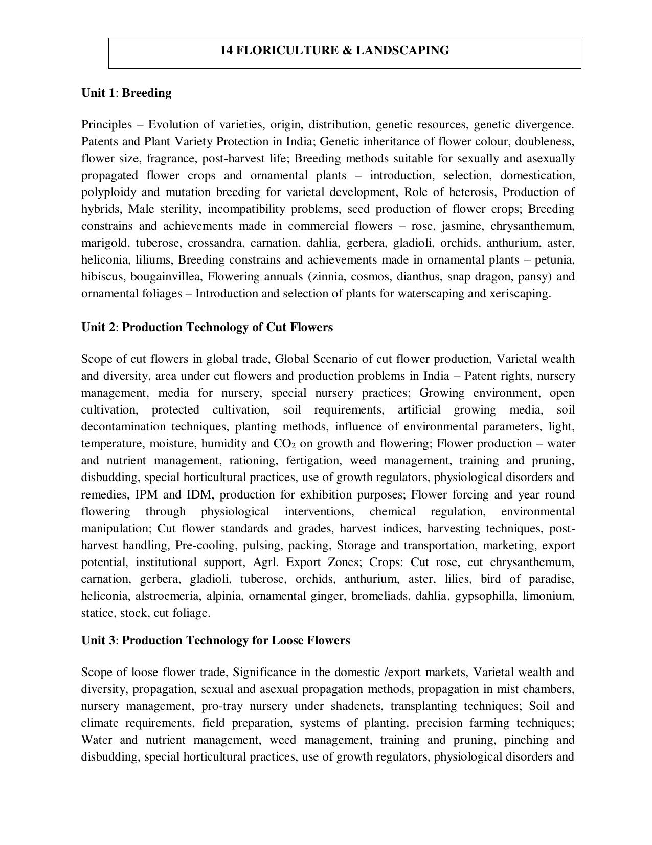ICAR AICE-JRF/SRF (PhD) Syllabus - Page 46
