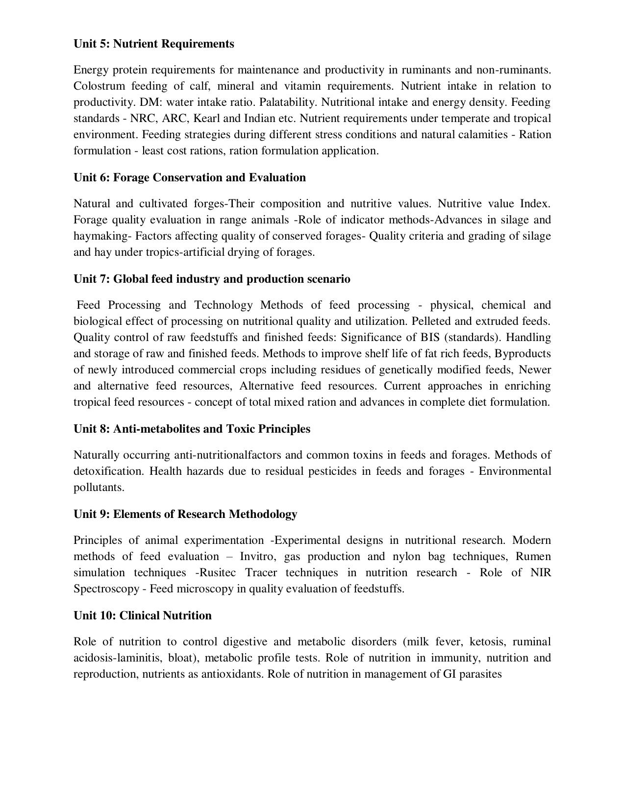 ICAR AICE-JRF/SRF (PhD) Syllabus - Page 58