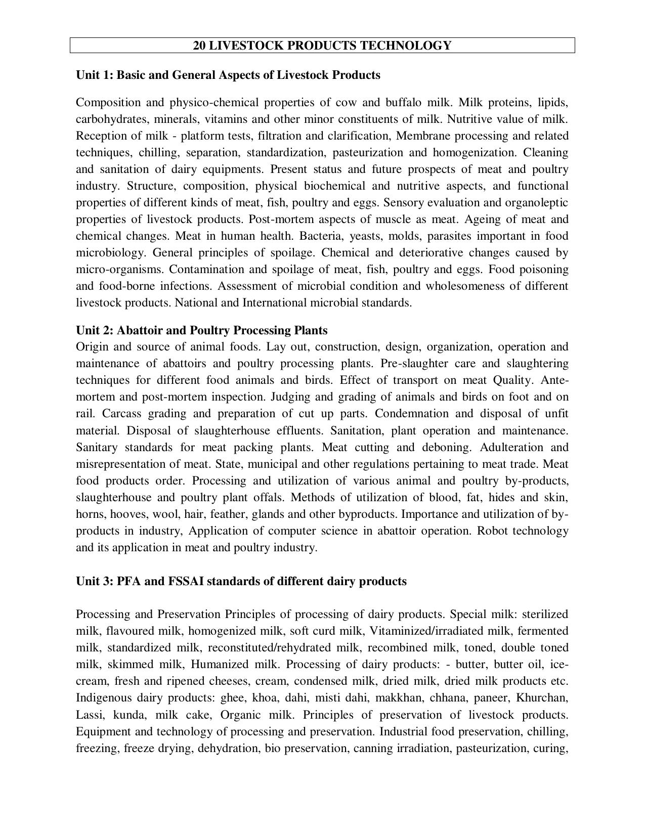 ICAR AICE-JRF/SRF (PhD) Syllabus - Page 62