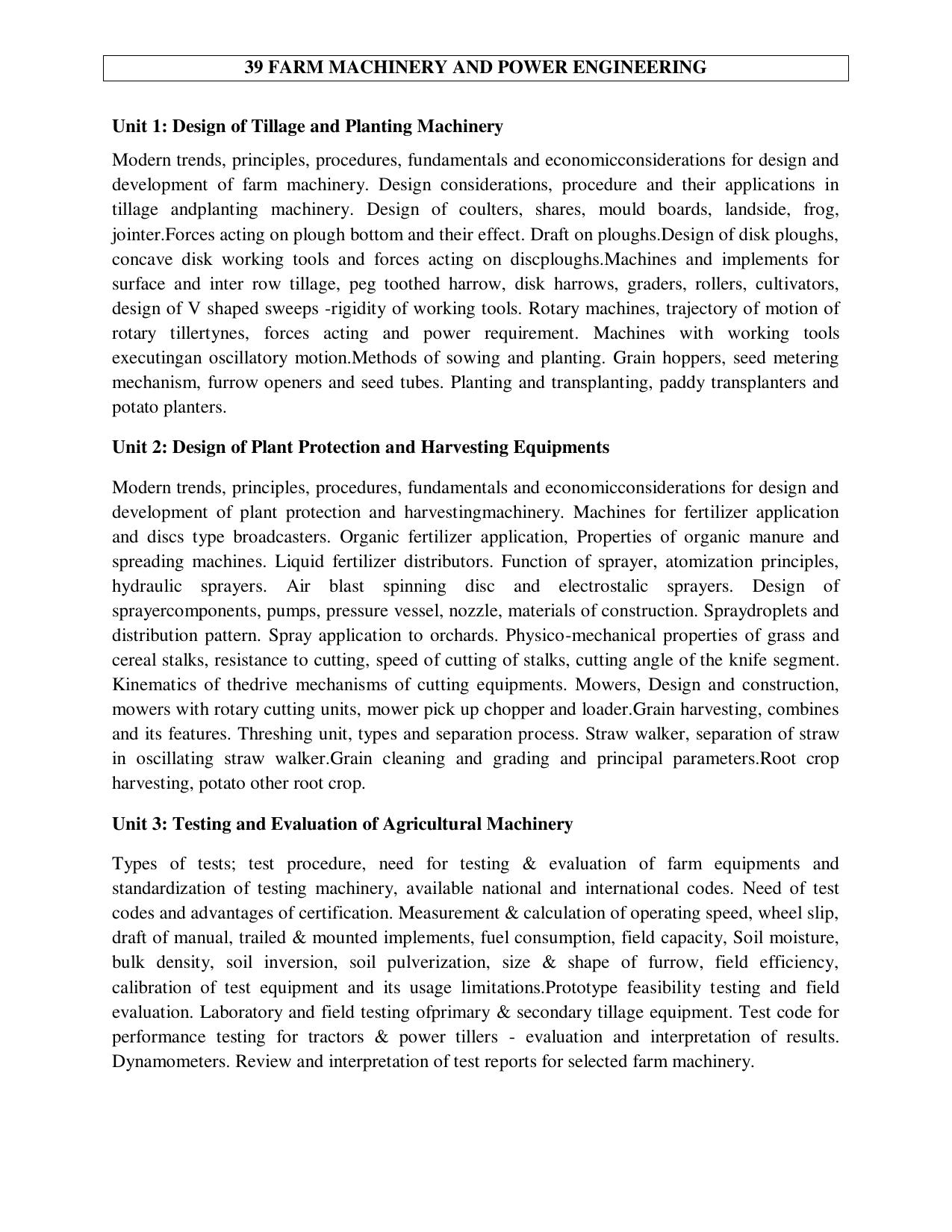 ICAR AICE-JRF/SRF (PhD) Syllabus - Page 117