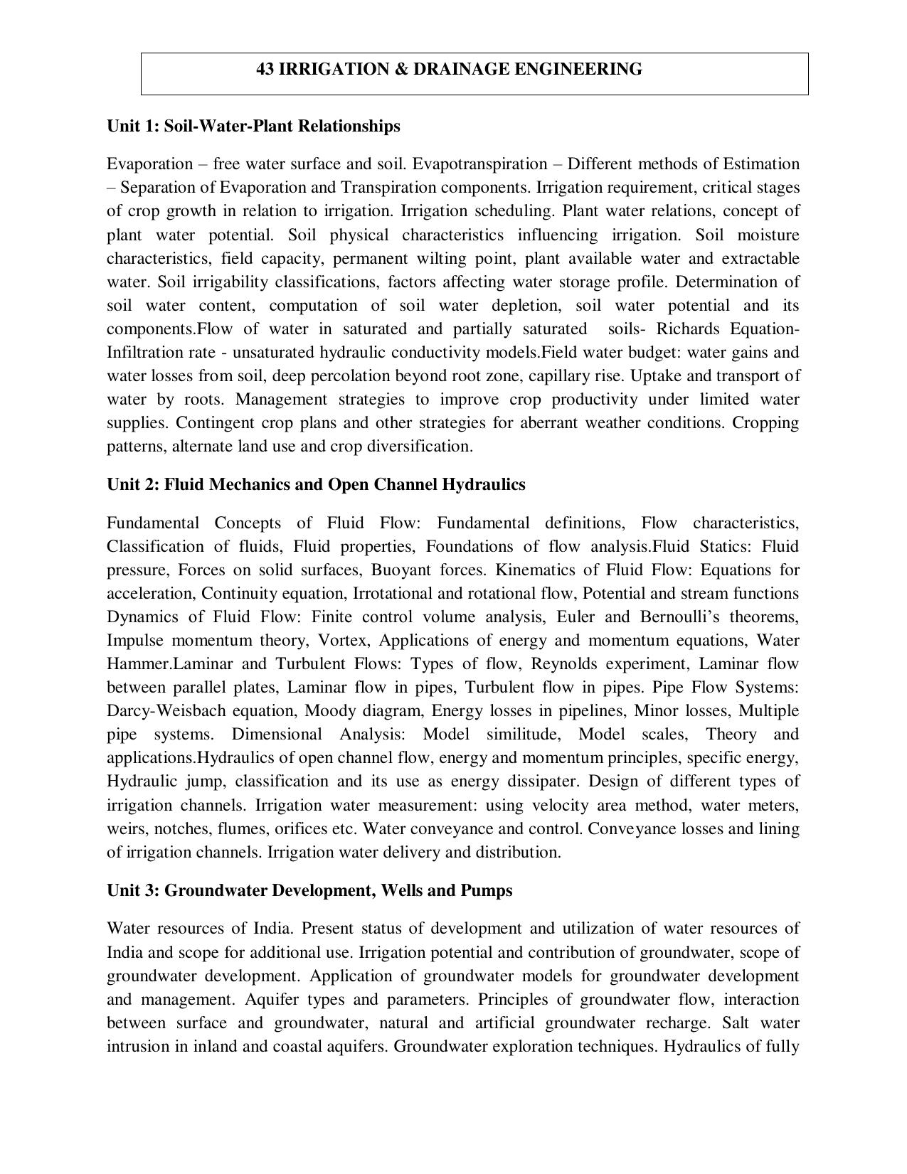 ICAR AICE-JRF/SRF (PhD) Syllabus - Page 129