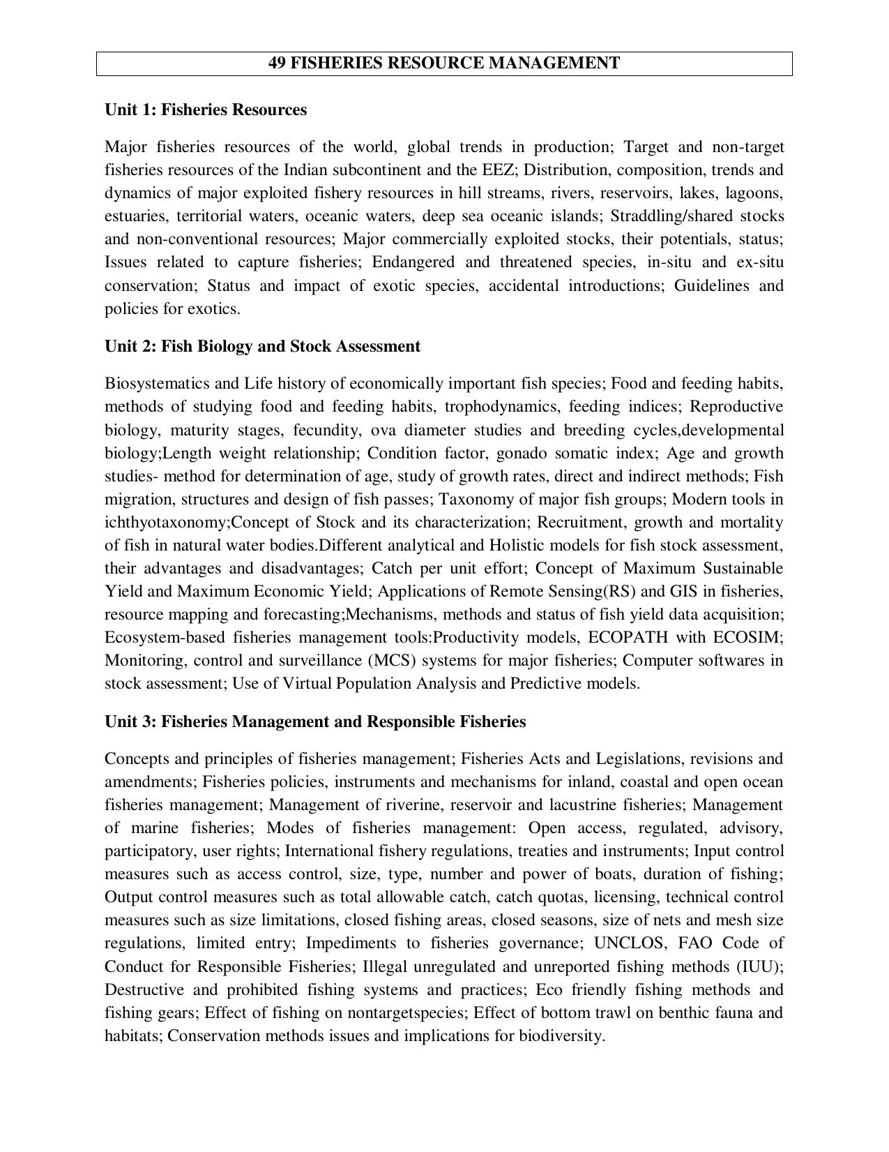 ICAR AICE-JRF/SRF (PhD) Syllabus - Page 141