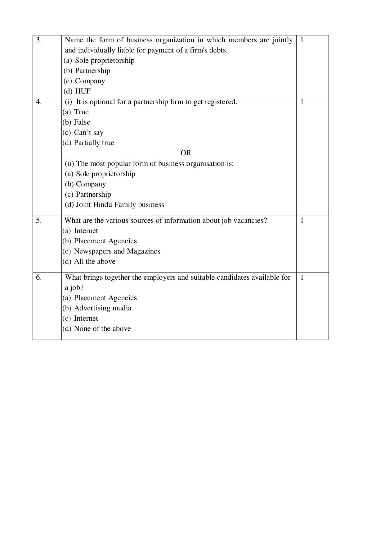 NIOS Class 12 Commerce (Business Studies) Sample Paper - Page 2