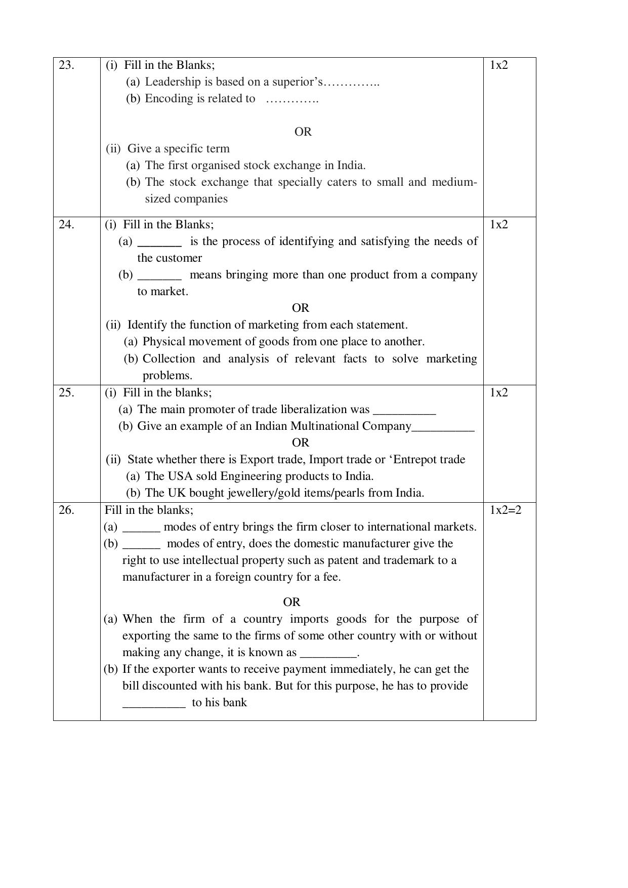 NIOS Class 12 Commerce (Business Studies) Sample Paper - Page 7