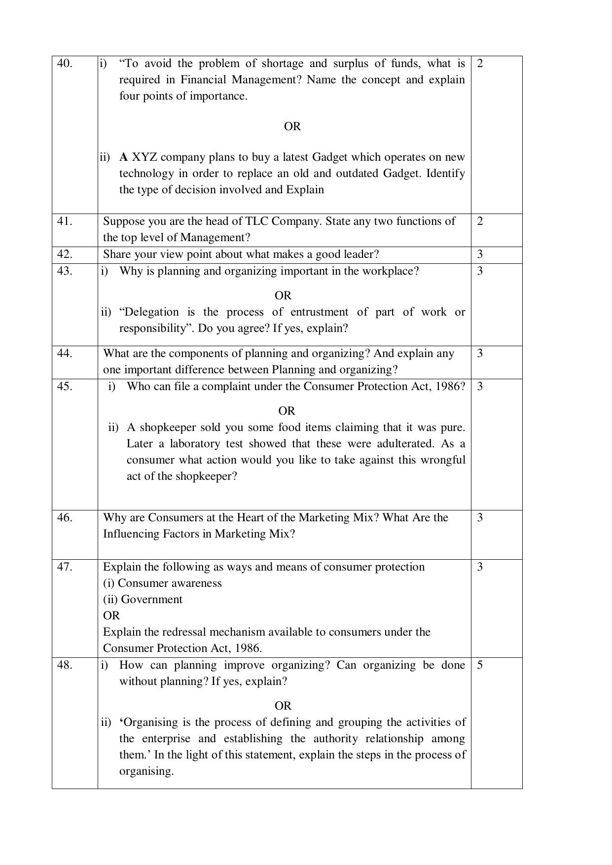 NIOS Class 12 Commerce (Business Studies) Sample Paper - Page 10