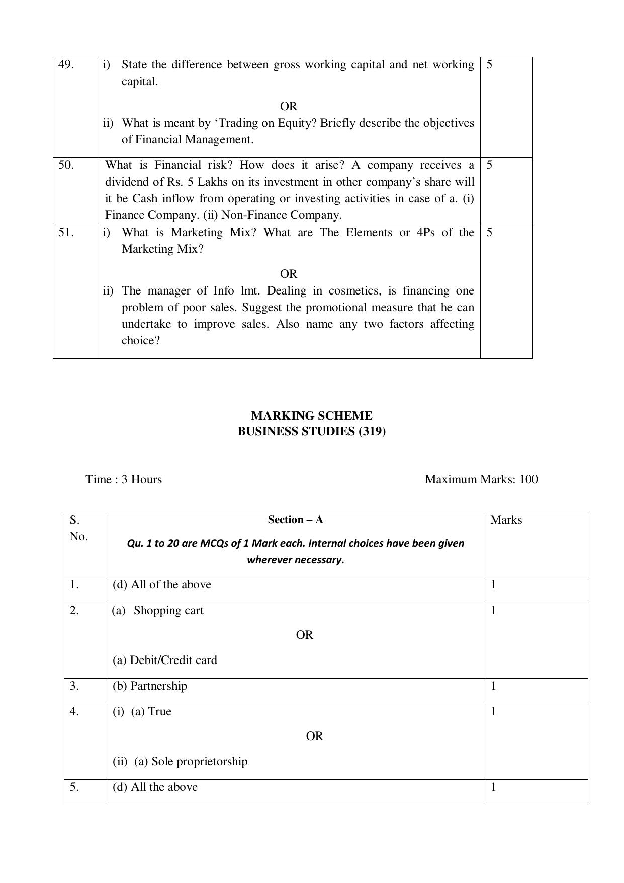 NIOS Class 12 Commerce (Business Studies) Sample Paper - Page 11