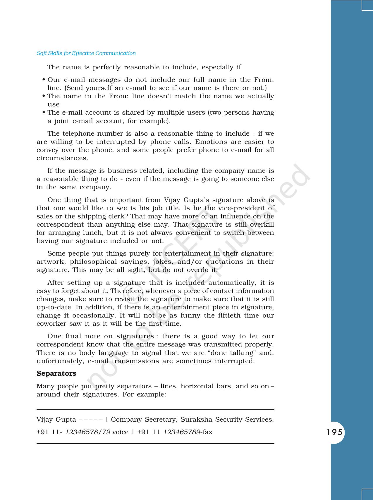 NCERT Book for Class 11 Computers Chapter 8 Soft Skills for Effective Communication - Page 11