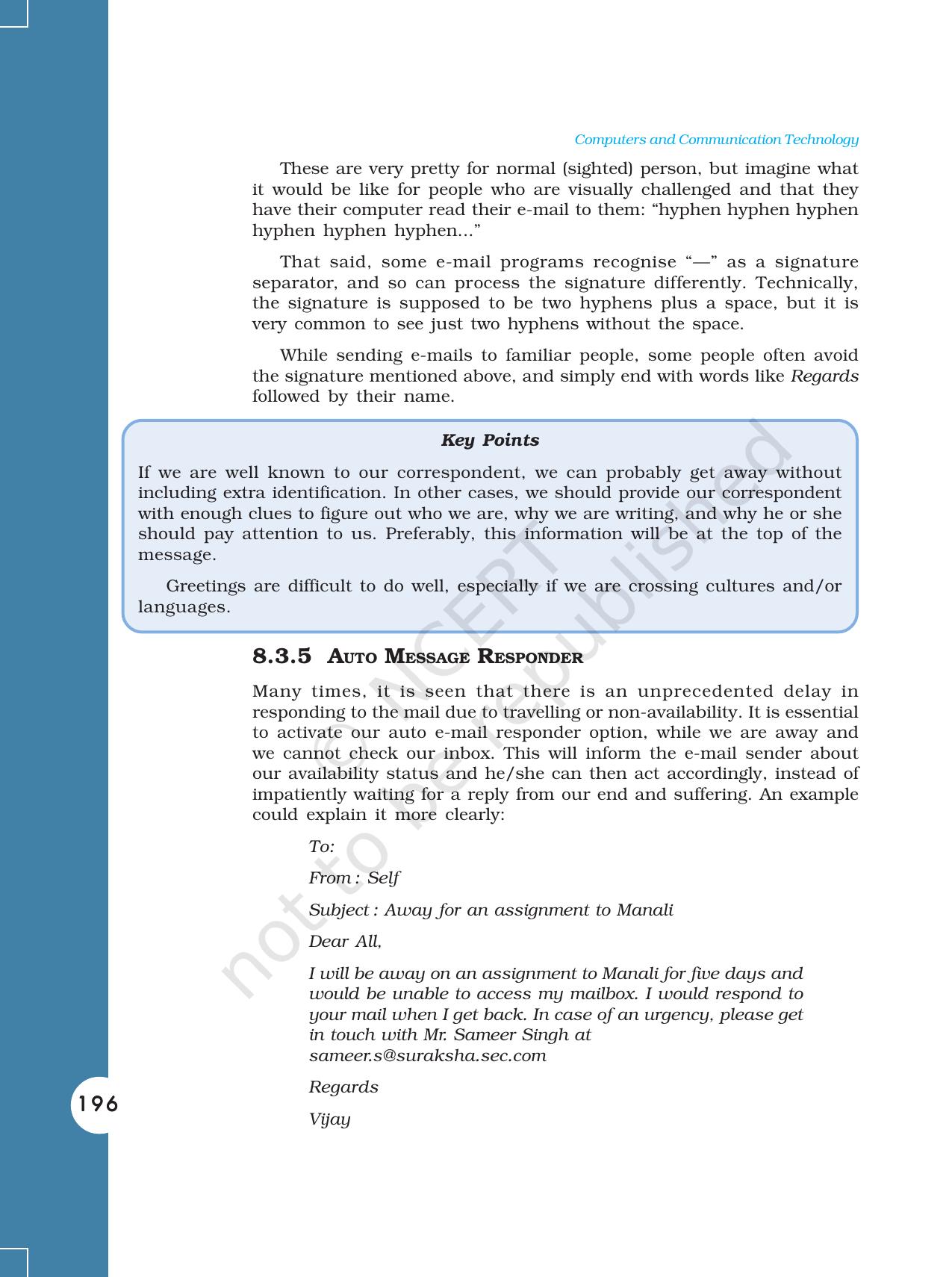 NCERT Book for Class 11 Computers Chapter 8 Soft Skills for Effective Communication - Page 12