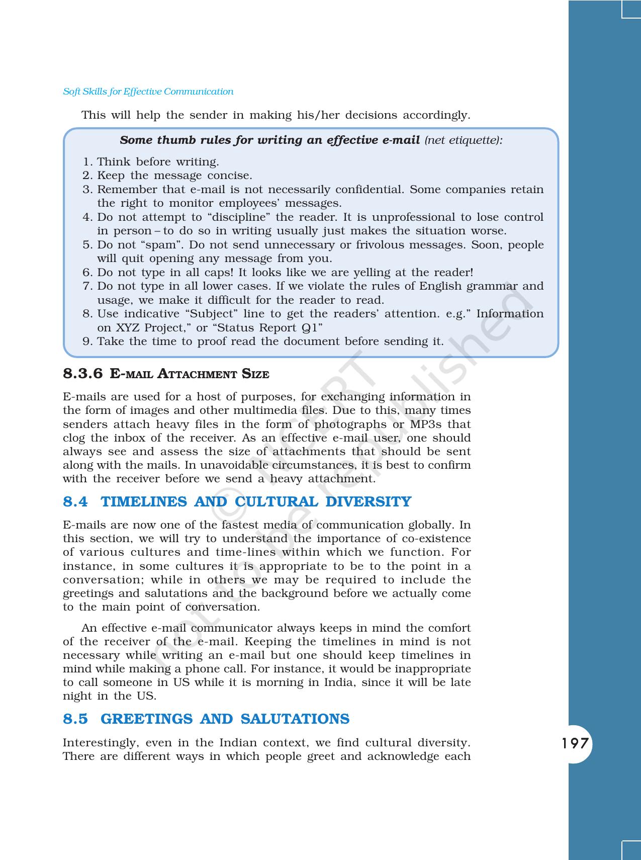NCERT Book for Class 11 Computers Chapter 8 Soft Skills for Effective Communication - Page 13